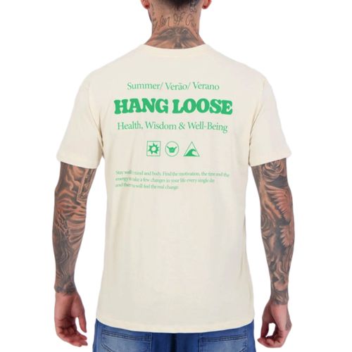 Camiseta Masculina Hang Loose Especial Wisdom Oversized BEGE-HLTS030205- -1-